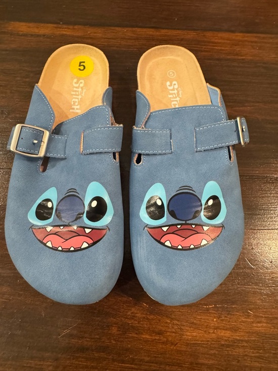 Stitch Shoes - Disney Stitch Blue Buckle Clogs Slides – Women’s Size 5